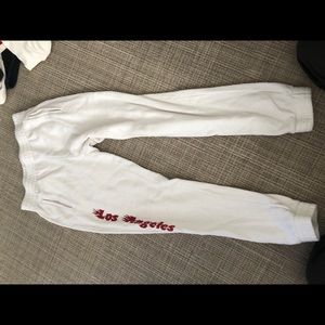 brandy melville sweatpants w/ los angeles logo